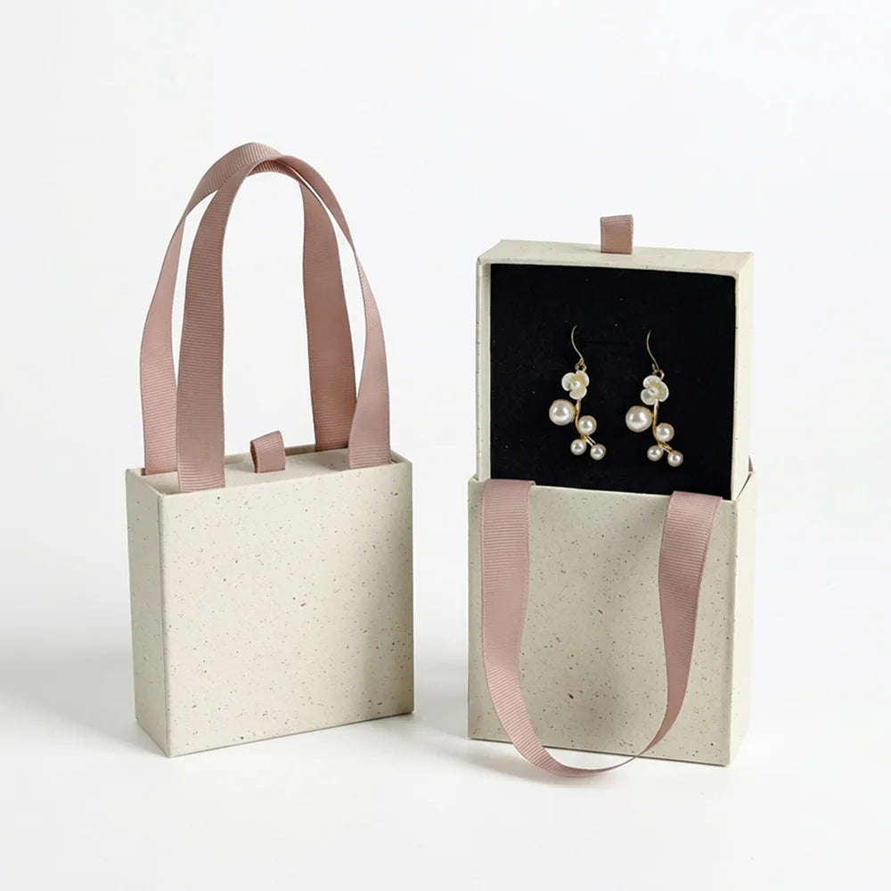 urban pull out jewelry box with ribbon handle -whosale factory price