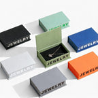 book style flip top jewelry packaging for ring, pendants, earrings - foiling available