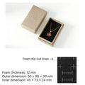 impresso custom jewelry box for rings/earrings/necklace with insert