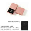 Pink Cuckoo jewelry box - lift off rigid box dimensions