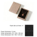 impresso custom jewelry box for rings/earrings/necklace with insert