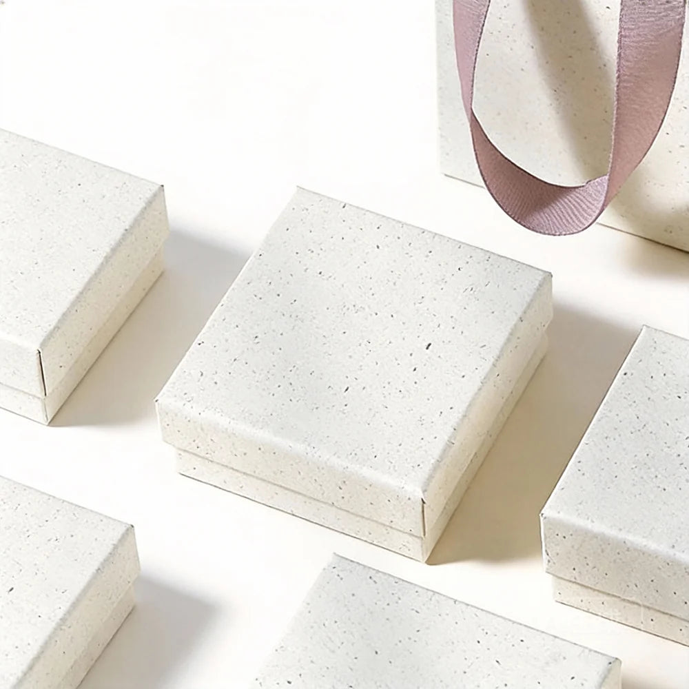 sustainable rigid jewelry box - lift off with foiling or embossing