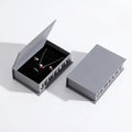book style flip top jewelry packaging for ring, pendants, earrings - foiling available