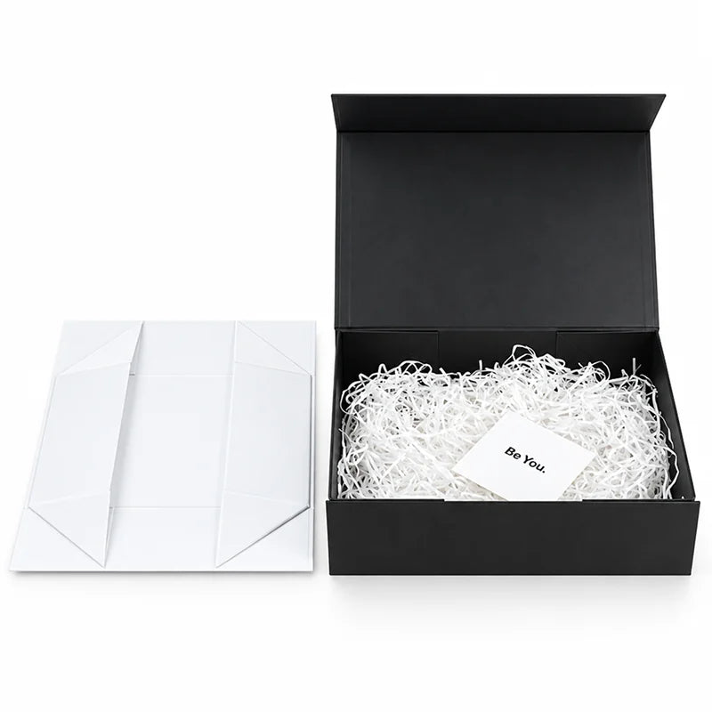 foldable rigid box for gift packaging