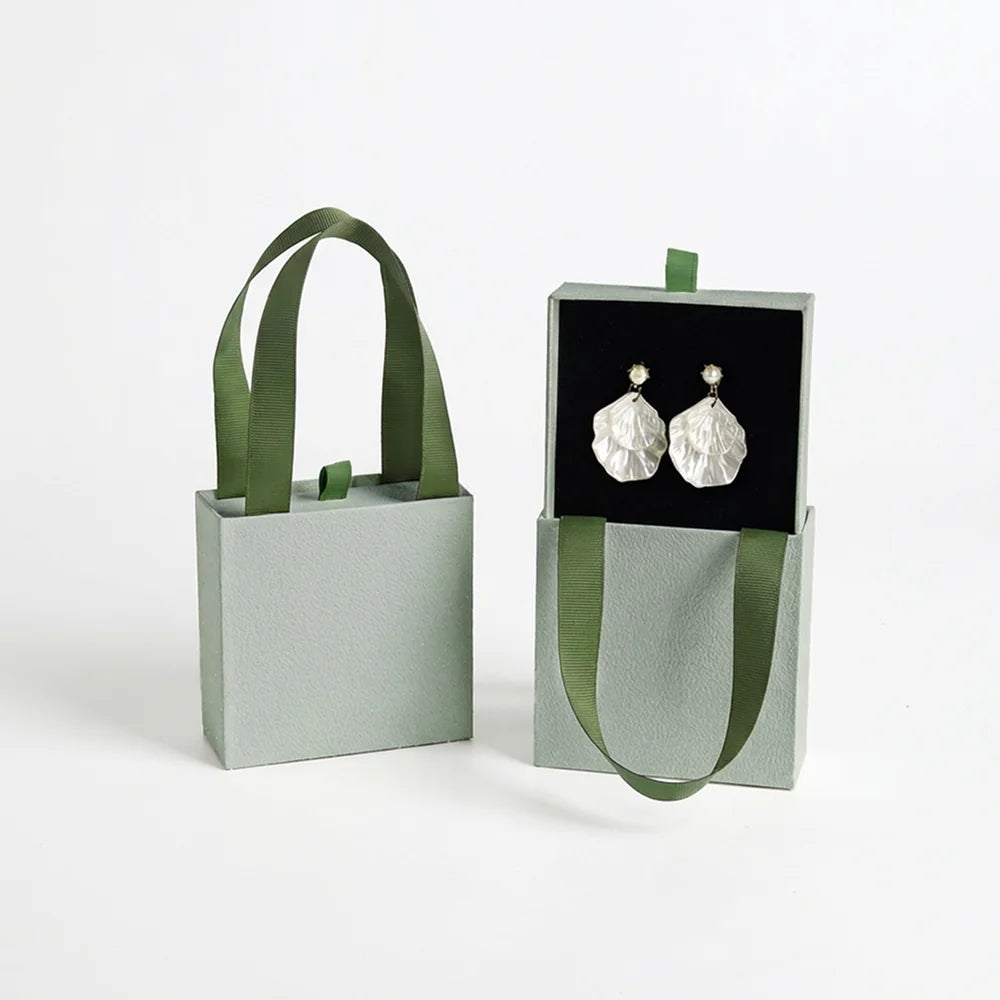 urban pull out jewelry box with ribbon handle -whosale factory price