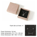 impresso custom jewelry box for rings/earrings/necklace with insert