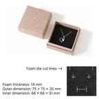 impresso custom jewelry box for rings/earrings/necklace with insert