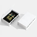 book style flip top jewelry packaging for ring, pendants, earrings - foiling available