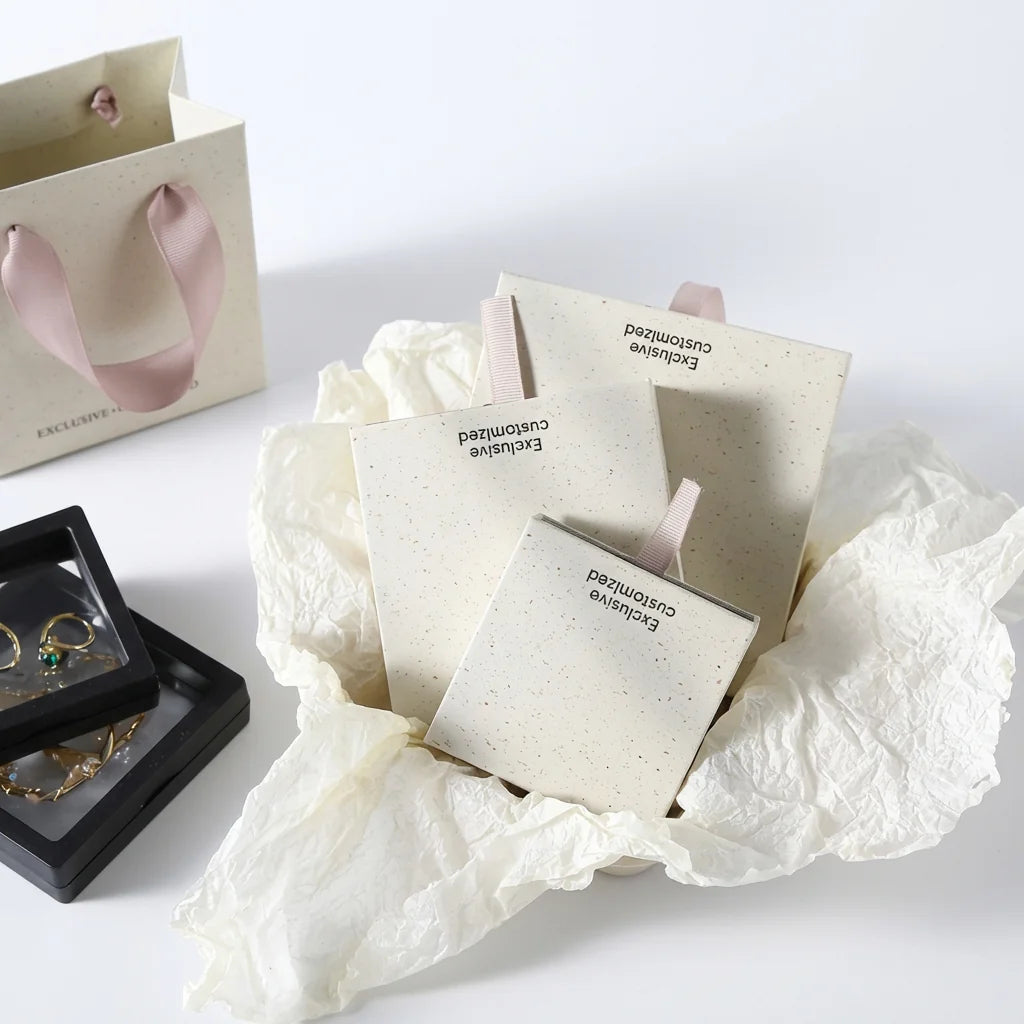 Rigd Pull Out PE Film Floating Display Box - custom jewelry packaging