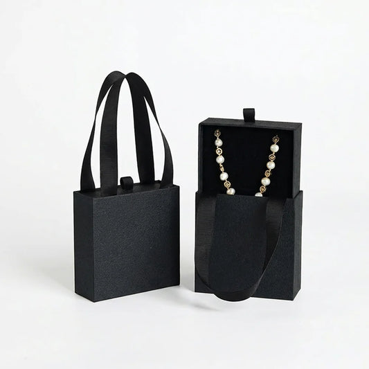 urban pull out jewelry box with ribbon handle -whosale factory price