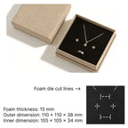 impresso custom jewelry box for rings/earrings/necklace with insert