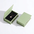 book style flip top jewelry packaging for ring, pendants, earrings - foiling available