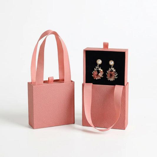 urban pull out jewelry box with ribbon handle -whosale factory price