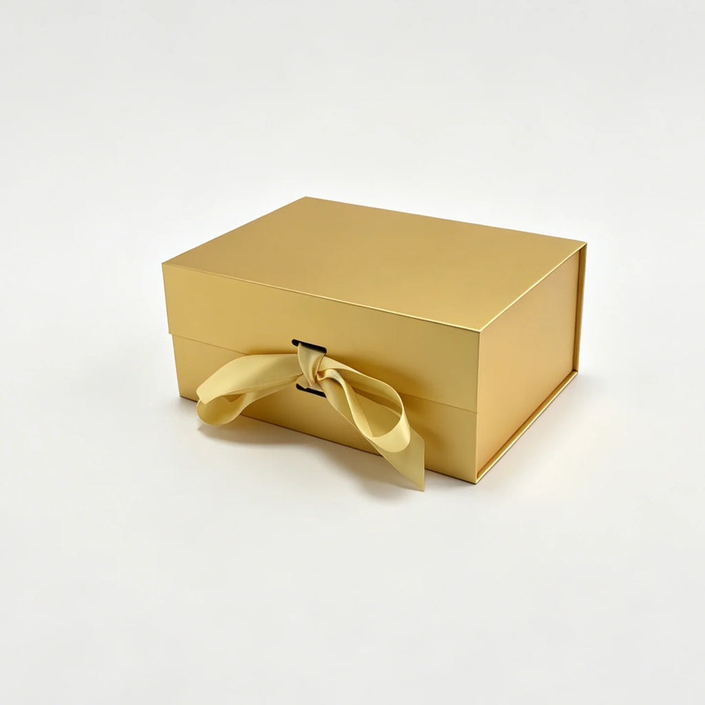 ribbon collapsbile gift box - custom logo
