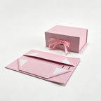 ribbon collapsbile gift box - custom logo
