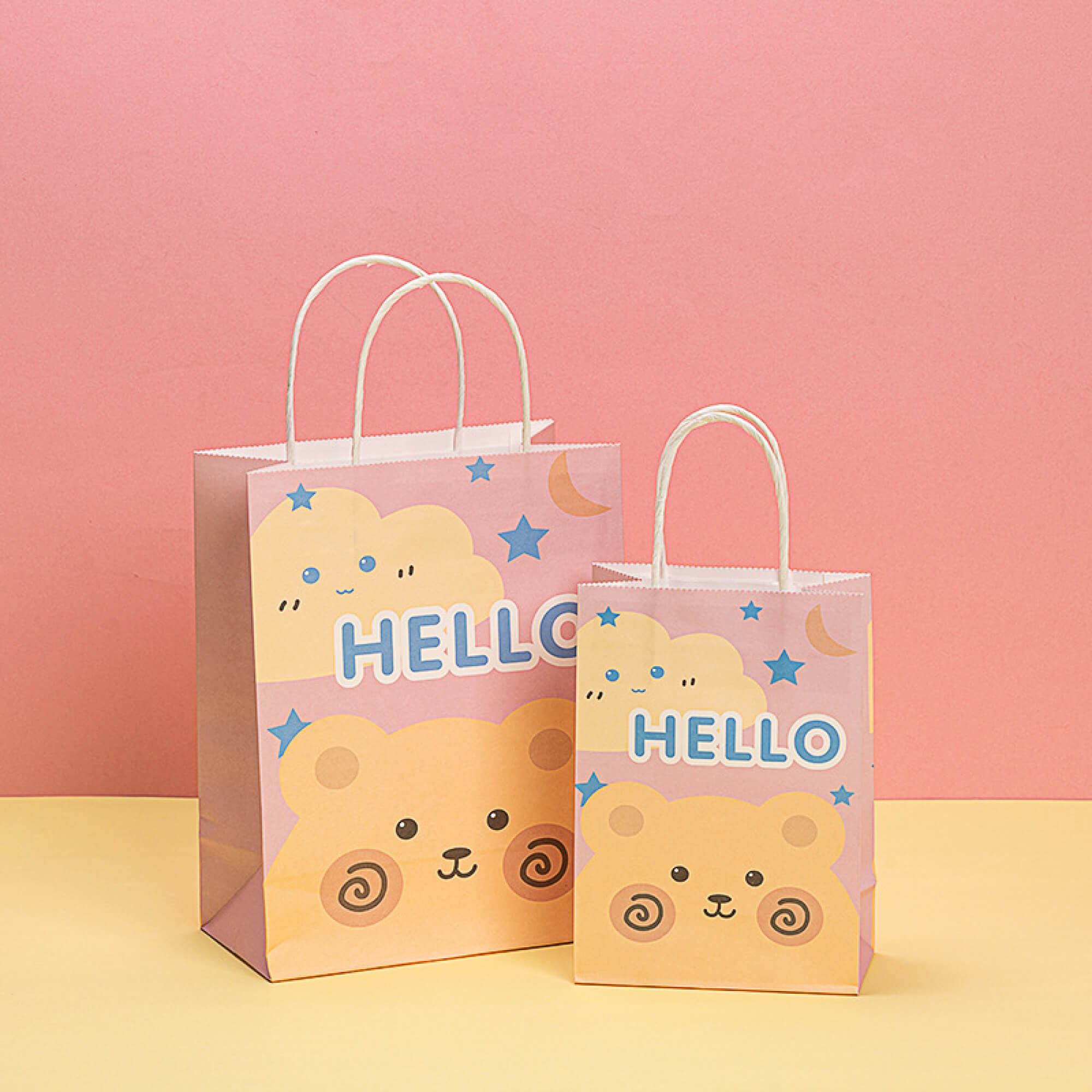 Custom Takeaway Kraft Paper Shopping Bag