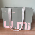 Retail Shopping Bag with Glued in Ribbon Handles for Clothing - 400×120×280