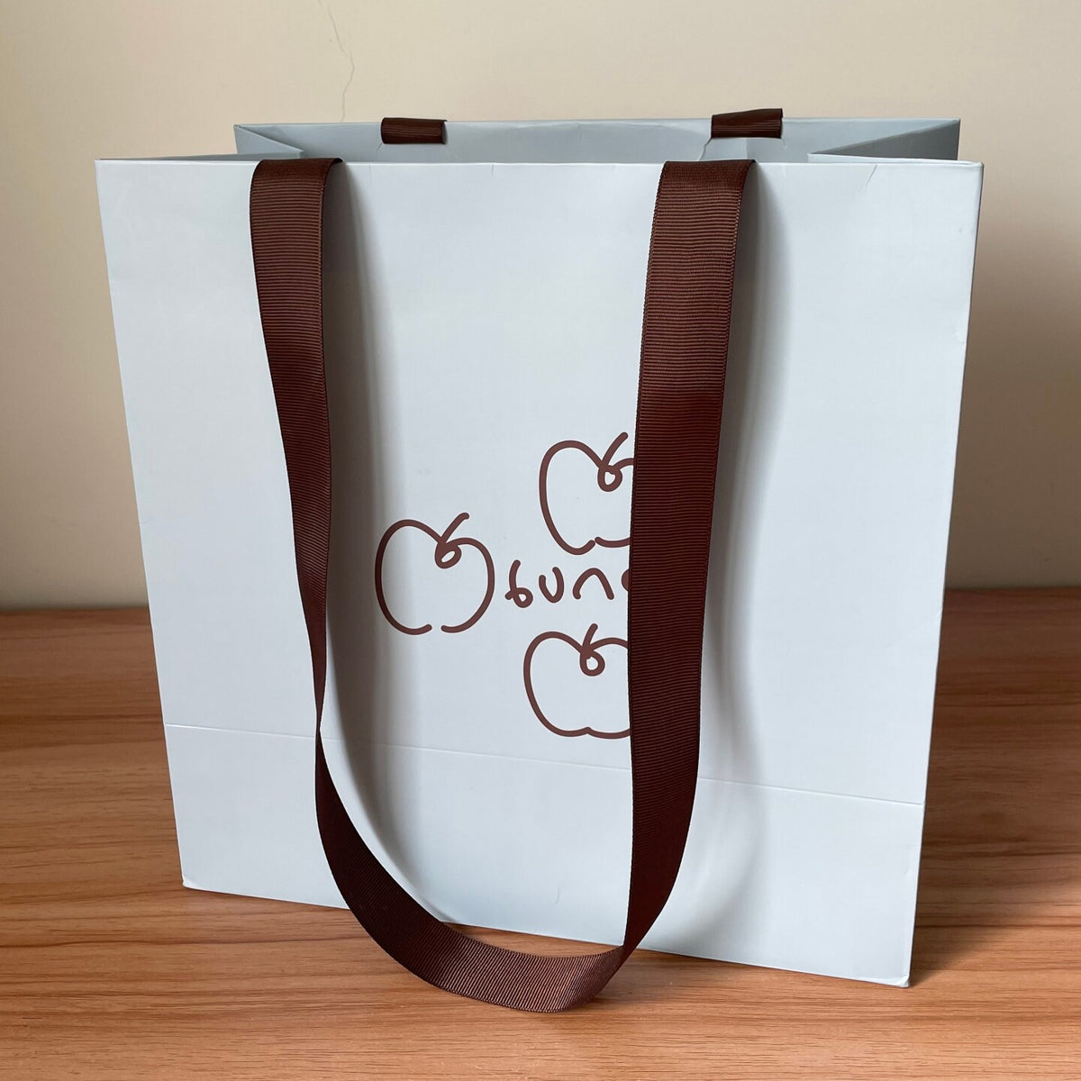 Retail Shopping Bag with Glued in Ribbon Handles - 200x100x280