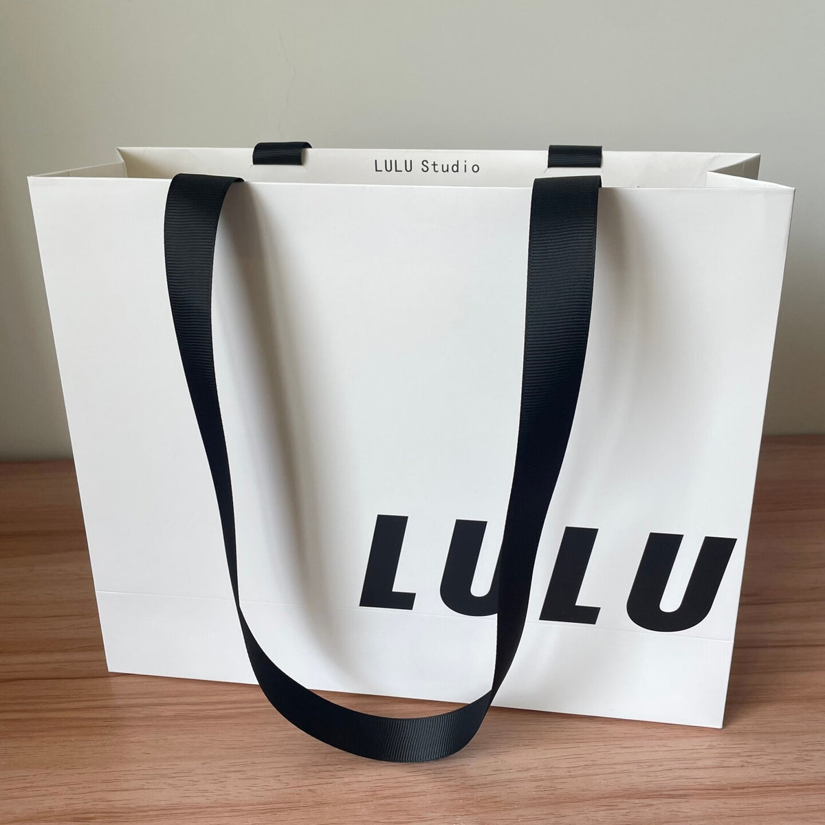 Retail Shopping Bag with Glued in Ribbon Handles for Clothing - 400×120×280