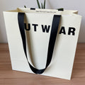 Retail Shopping Bag with Glued in Ribbon Handles for Fashion & Boutique - 430×140x320