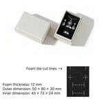 sustainable rigid jewelry box - lift off with foiling or embossing