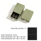 green Cuckoo jewelry box -drawer rigid box dimensions