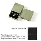 green Cuckoo jewelry box -drawer rigid box dimensions