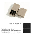 brown cuckoo jewelry packaging -drawer box custom logo