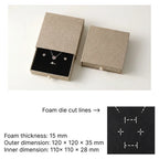 brown cuckoo jewelry packaging -drawer box custom logo