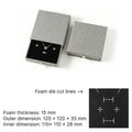 grey rigid jewlery packaging for small business