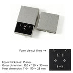 grey rigid jewlery packaging for small business