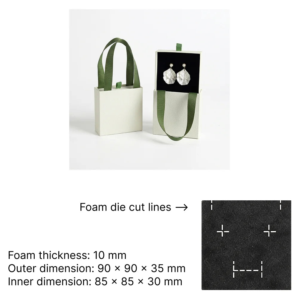 urban pull out jewelry box with ribbon handle -whosale factory price
