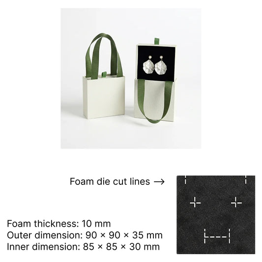 urban pull out jewelry box with ribbon handle -whosale factory price