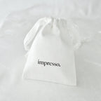 Herringbone Cotton Drawstring Pouch for Jewelry