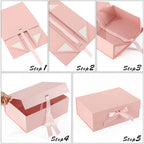 foldable rigid box for gifting, clothing, silk, cosmetics set