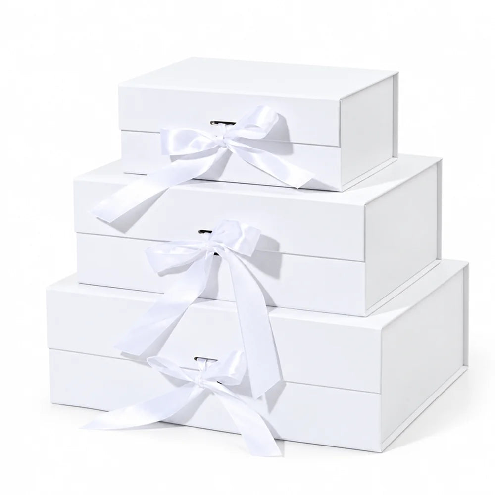 foldable rigid box for gifting, clothing, silk, cosmetics set