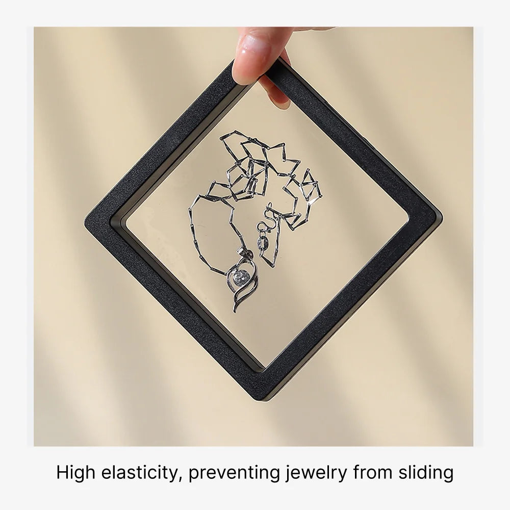 Rigd Pull Out PE Film Floating Display Box - custom jewelry packaging