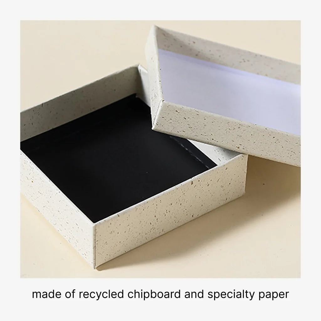 sustainable rigid jewelry box - lift off with foiling or embossing