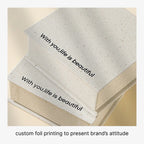 book style rigid flip top box - custom foil printing or embossing