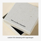 sustainable rigid jewelry box - lift off with foiling or embossing