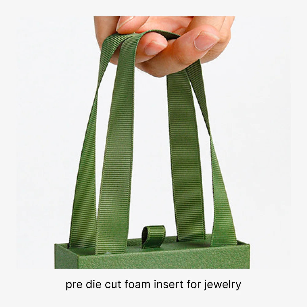 urban pull out jewelry box with ribbon handle -whosale factory price