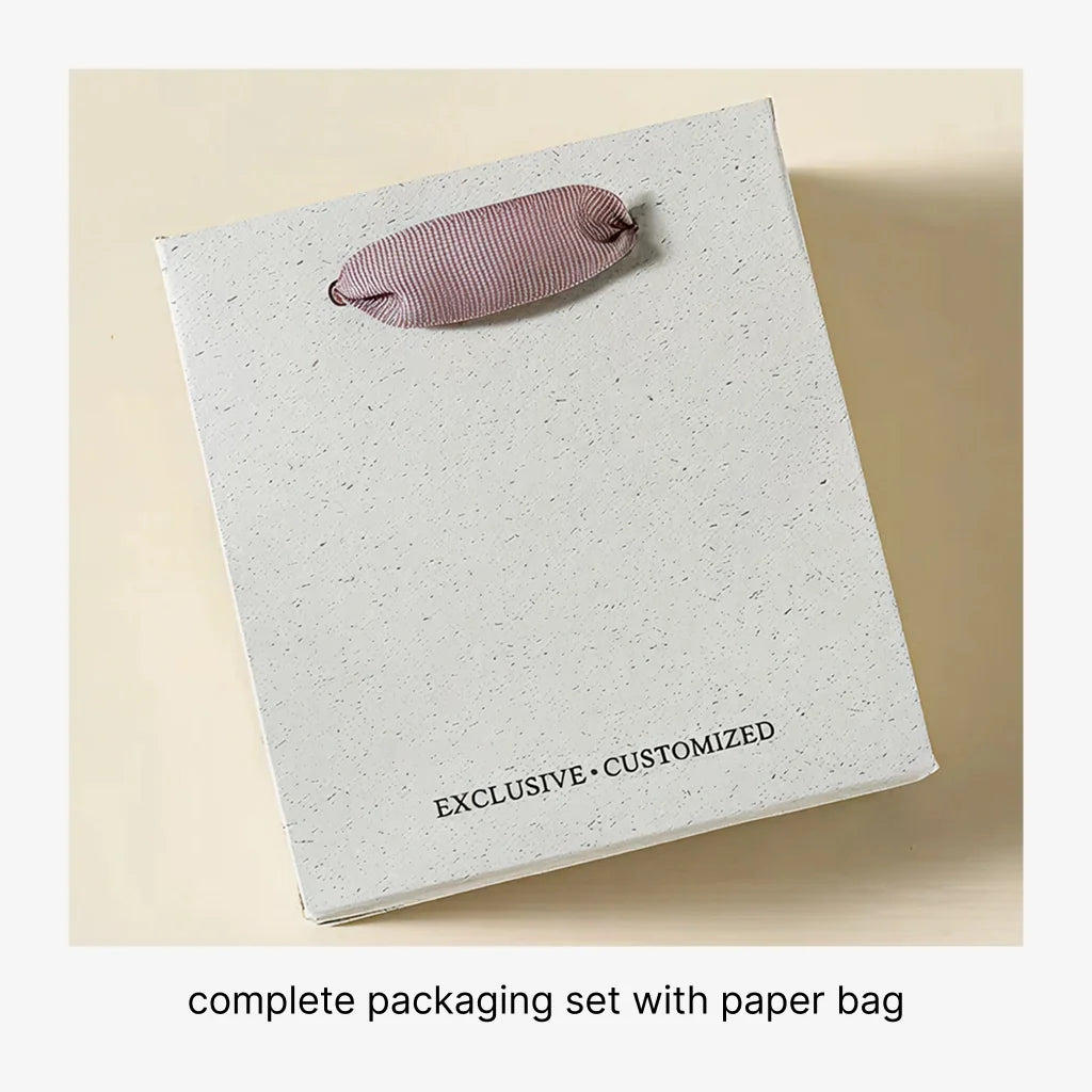 sustainable rigid jewelry box - lift off with foiling or embossing