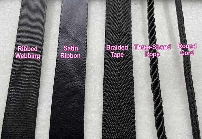 Retail Shopping Bag with Glued in Ribbon Handles for Jewelry & Accessories - 120x60x160