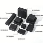 black jewelry packaging -rigid lift off box for ring, earrings, bracelets