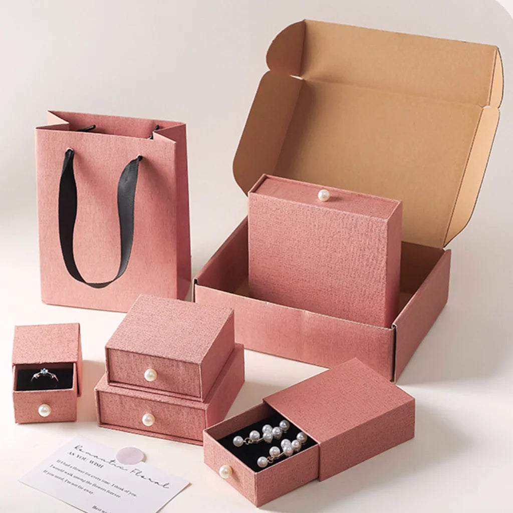 pink cuckoo jewelry packaging details - impresso custom packaging