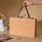 Kraft Shopping Bag with Riveted Handle for retail shop