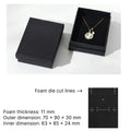 black jewelry packaging -rigid lift off box for ring, earrings, bracelets
