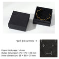 black jewelry packaging -rigid lift off box for ring, earrings, bracelets
