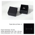 black jewelry packaging -rigid lift off box for ring, earrings, bracelets