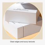 white luxury jewelry packaging with embossing rose - drawer box